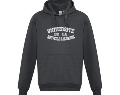 Sweat gris avec capuche et poches avant